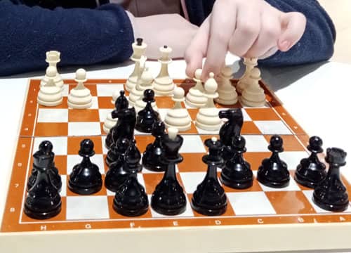 В шахматы играет девочка 9 лет