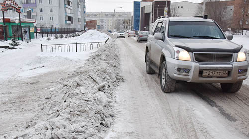 Состояние дорог зимой в Белово
