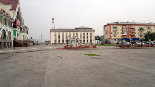 Площадь ж/д вокзала г. Белово